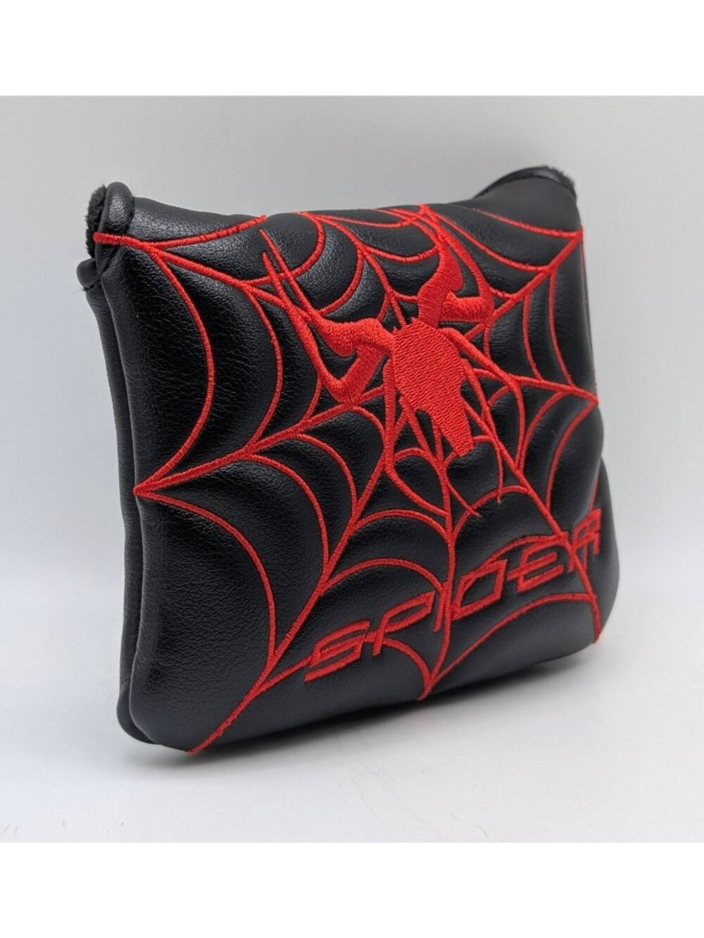 Spider Golf Square Mallet Putter Head Cover ONLY Red Black Magnetic Close Club